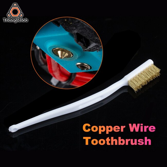 Nozzle cleaning brush, copper