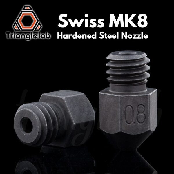 Nozzle 0,4mm MK8, hardened steel, Trianglelab